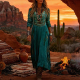 NOSTRA Ljubljana | Wilhelmina - Elegantna Boho Maxi haljina
