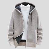 NOSTRA Ljubljana | Laluna® - Pletena Hoodie u Sivoj
