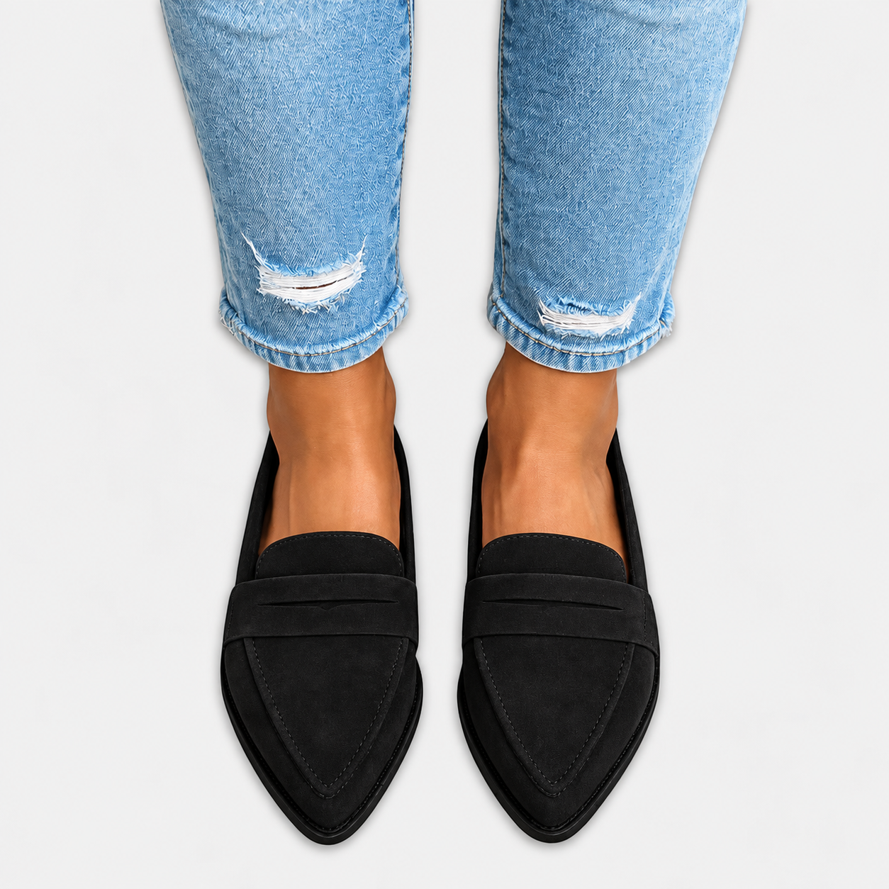 NOSTRA Ljubljana | Zusjes Mode - Suede Loafers s mat završetkom