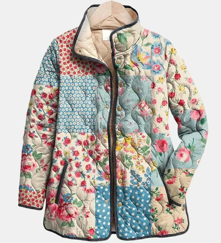 NOSTRA Ljubljana | DELACROIX - Uložena Jakna Patchwork Cvjetova Chloé