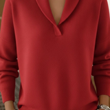 NOSTRA Ljubljana | Elise™ - Bluza s V-izrezom