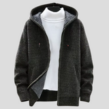NOSTRA Ljubljana | Laluna® - Pletena Hoodie u Sivoj