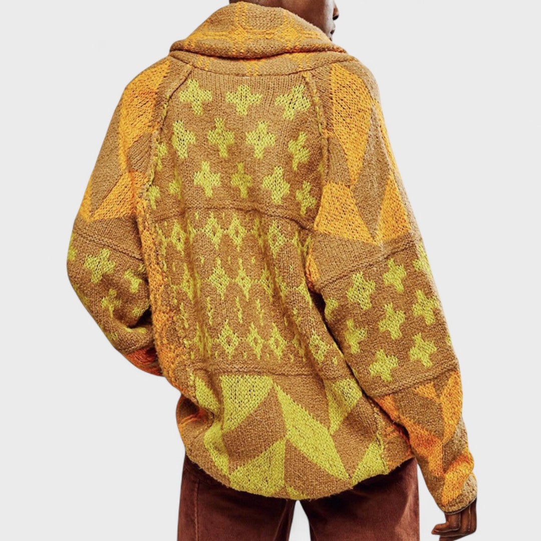 NOSTRA Ljubljana | Portia - Vintage Zakopčana Oversized Jakna s Dugim Rukavima