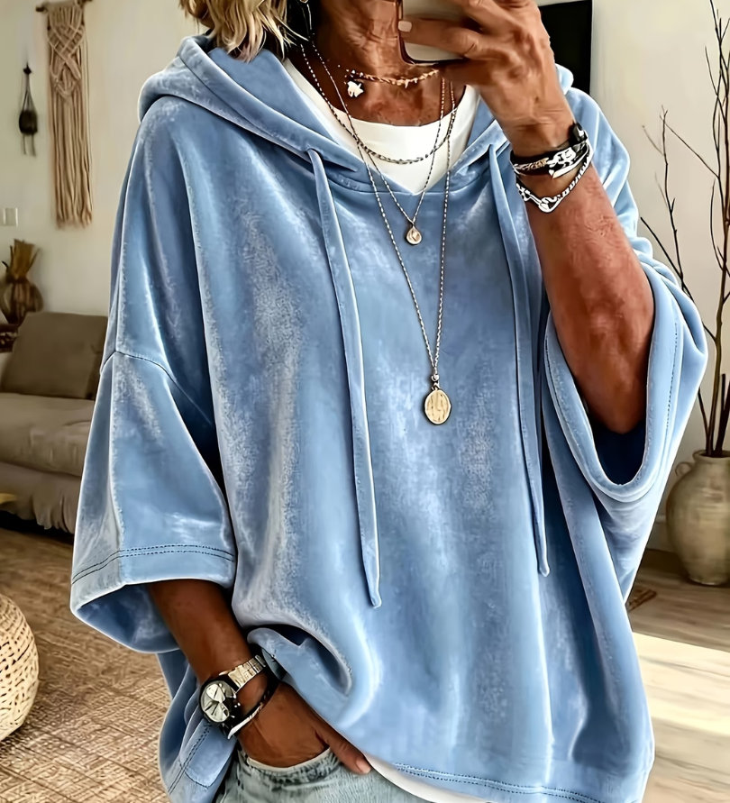NOSTRA Ljubljana | Noemi - Luksuzna Velur Oversized Hoodie