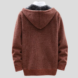 NOSTRA Ljubljana | Laluna® - Pletena Hoodie u Sivoj