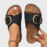 NOSTRA Ljubljana | Olivia - Slip-on sandale u crnoj boji