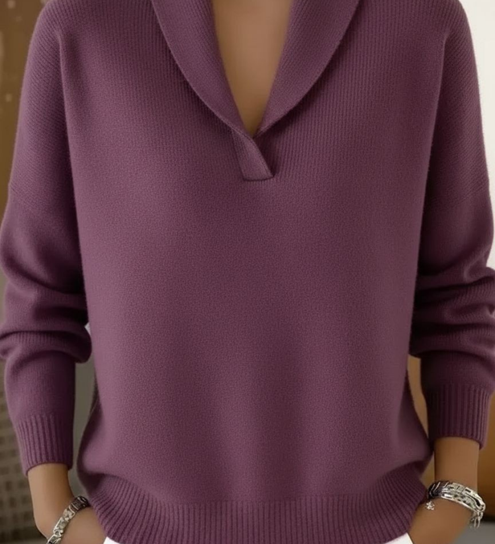 NOSTRA Ljubljana | Elise™ - Bluza s V-izrezom