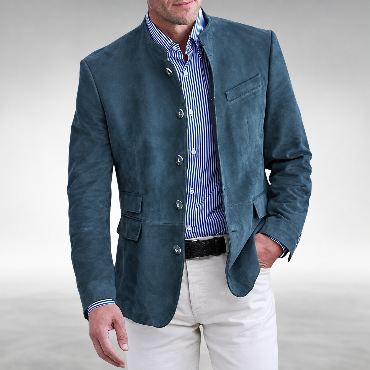 NOSTRA Ljubljana | Eric™ - Rochester Jakna od Suede u Maslinastoj