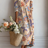 NOSTRA Ljubljana | Walburga™ - Boho haljina s Paisley uzorkom