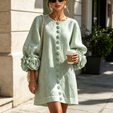 NOSTRA Ljubljana | Rosalie - Mini Haljina s Gumbima