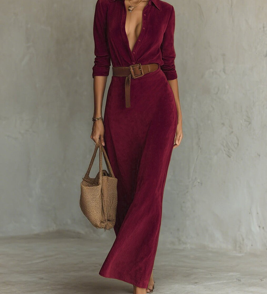 NOSTRA Ljubljana | Aurelia - Haljina od Suede s Remenom
