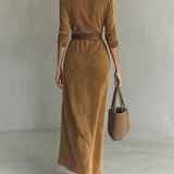NOSTRA Ljubljana | Aurelia - Haljina od Suede s Remenom