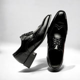 NOSTRA Ljubljana | Σαντορίνη - Elegantna Muška Cipele s Povišenom Petom 6CM