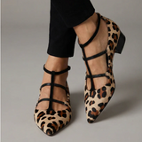 NOSTRA Ljubljana | Franka - Cipele s potpeticom i leopard uzorkom