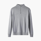 NOSTRA Ljubljana | 100% merino vuna, zatvarač - Pulover u sivoj boji